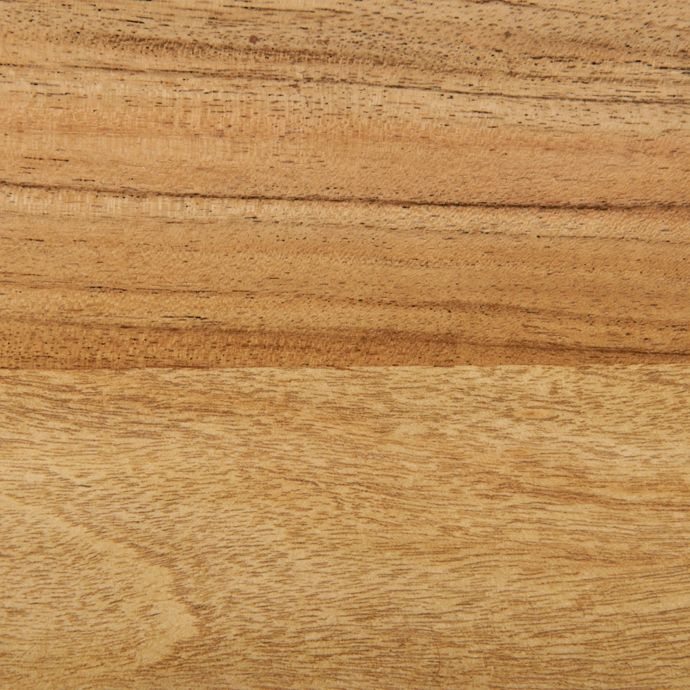 Tavolo da pranzo in legno chiaro 100 x 100 cm in legno di acacia di forma rotonda Design rustico tradizionale Sala da pranzo