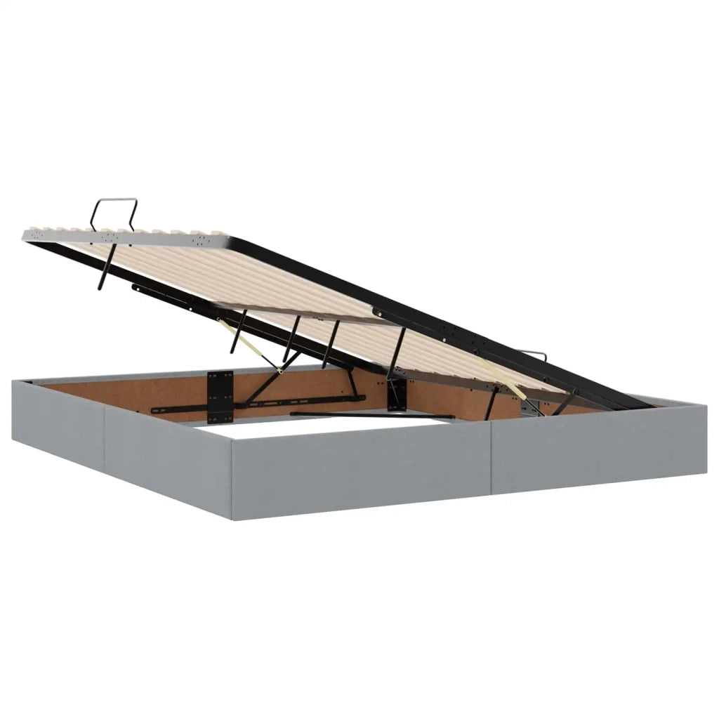 Letto con contenitore LED e materasso Grigio Chiaro 3459147
