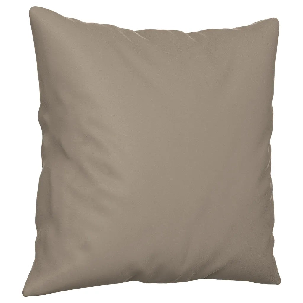 Divano a 2 Posti con Cuscini-Sofa 2 Posti con Cuscini Tortora 120 cm Tessuto Microfibra