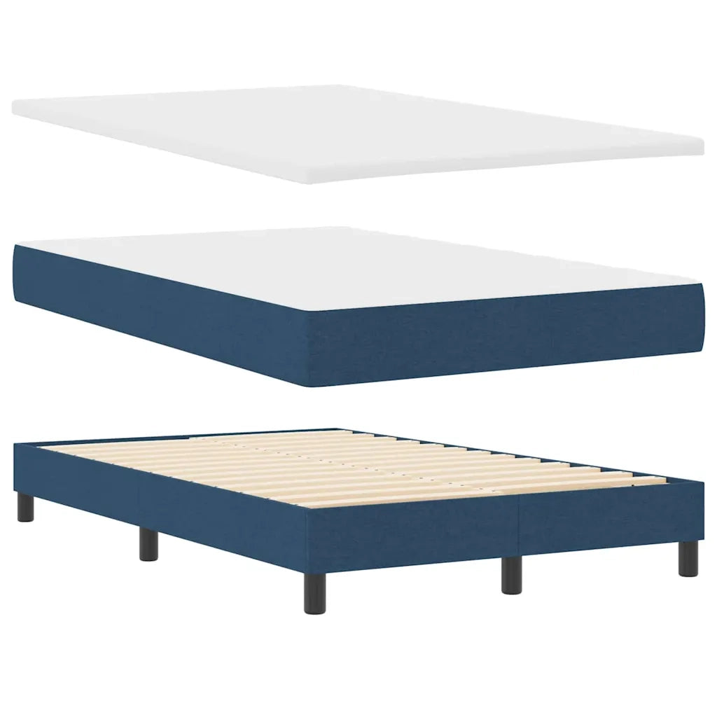 Letto a molle con materasso con led Blu 120 x 200 cm Tessuto 3342281