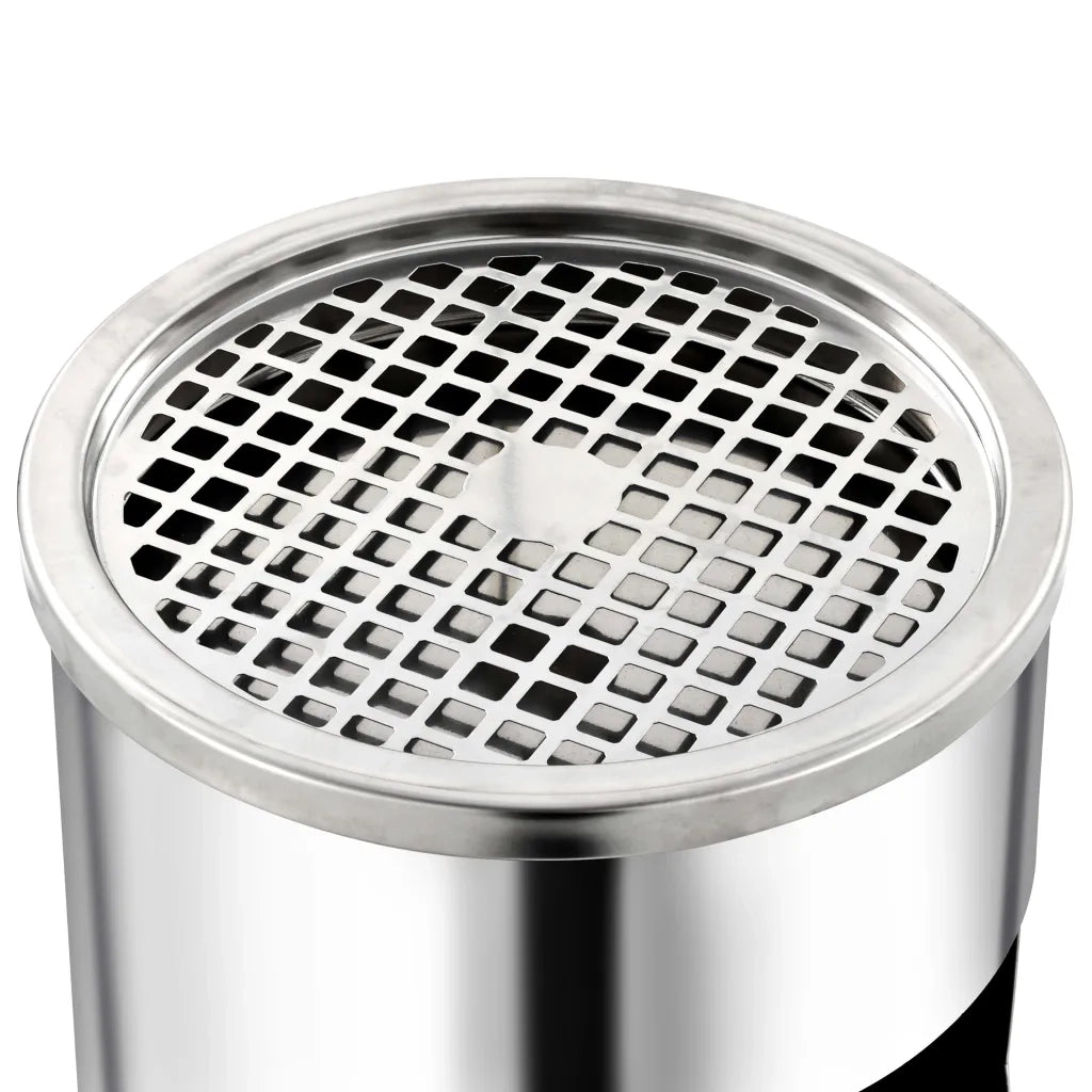 Pattumiera con Posacenere da Albergo 30 L Acciaio Inox 51087
