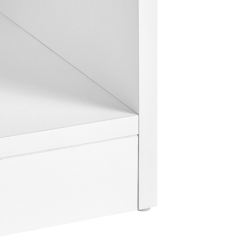 Scarpiera in MDF bianco con scomparti per scarpe