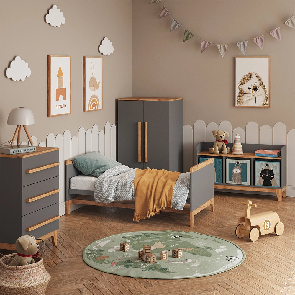 Vitalispa Set per cameretta Grigio/quercia Set di 4