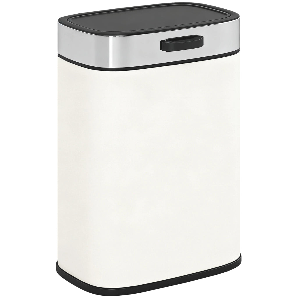 Secchio della spazzatura ¨C Minimal ¨C Acciaio inox, crema