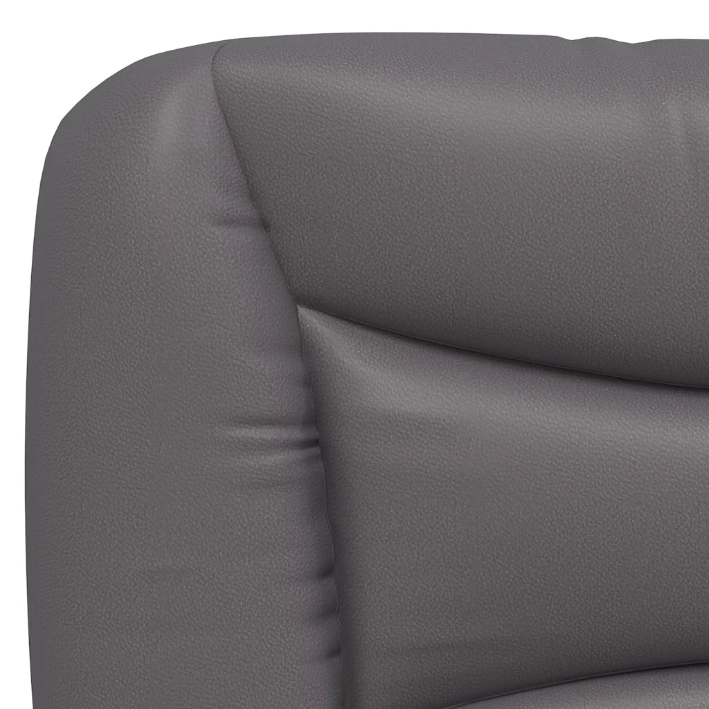 Letto matrimoniale | Letto per adulti | Giroletto senza Materasso Hvar Grigio 160x200 cm in Similpelle