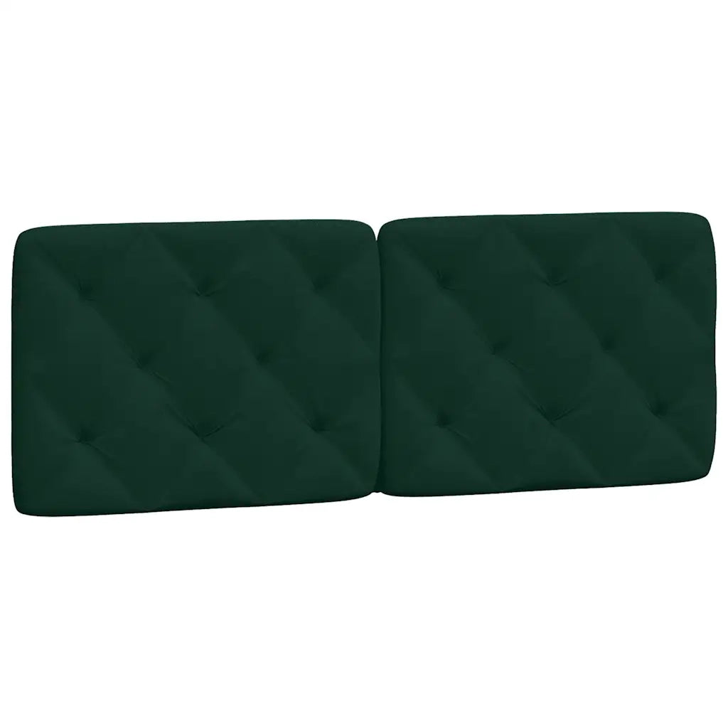 Giroletto con LED senza Materasso Verde Scuro 120x200 cm in Velluto 3213846