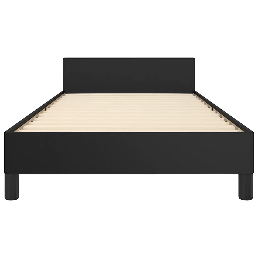 Giroletto con Testiera senza Materasso Nero 90x190 cm 347471