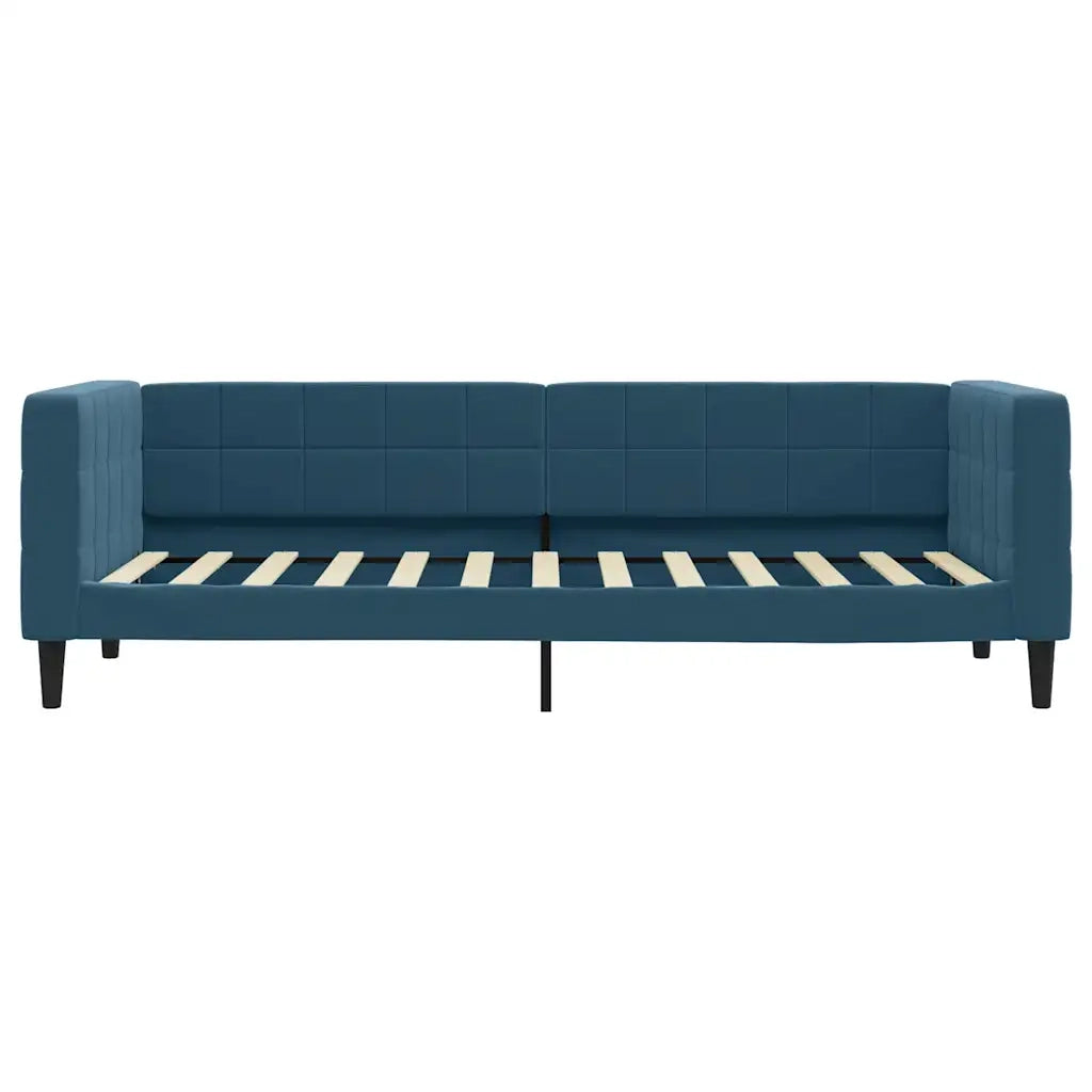 Divano Letto con Materasso Blu 80x200 cm in Velluto 3196659