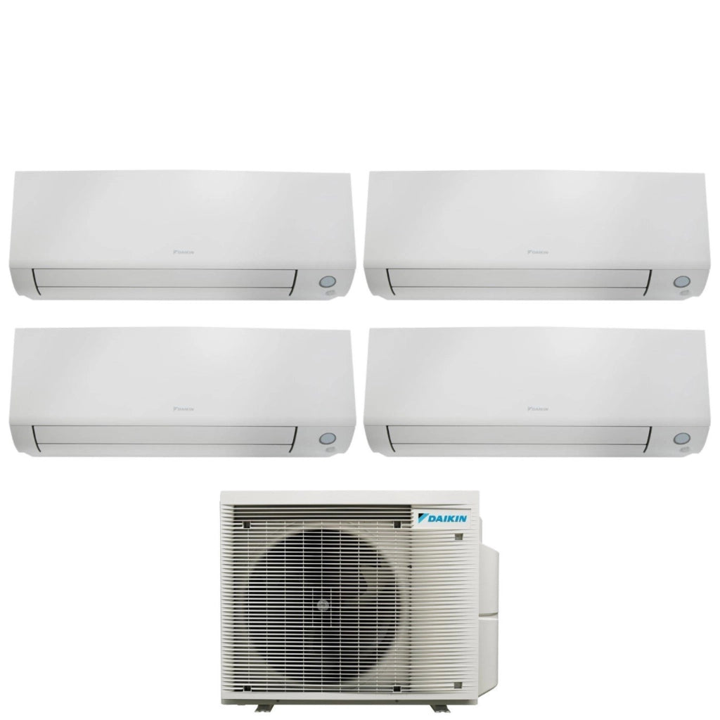 Climatizzatore Condizionatore Daikin Bluevolution Quadri Split Inverter serie PERFERA ALL SEASON 9+9+9+15 con 4MXM80A R-32 Wi-Fi Integrato 9000+9000+9000+15000 Garanzia Italiana