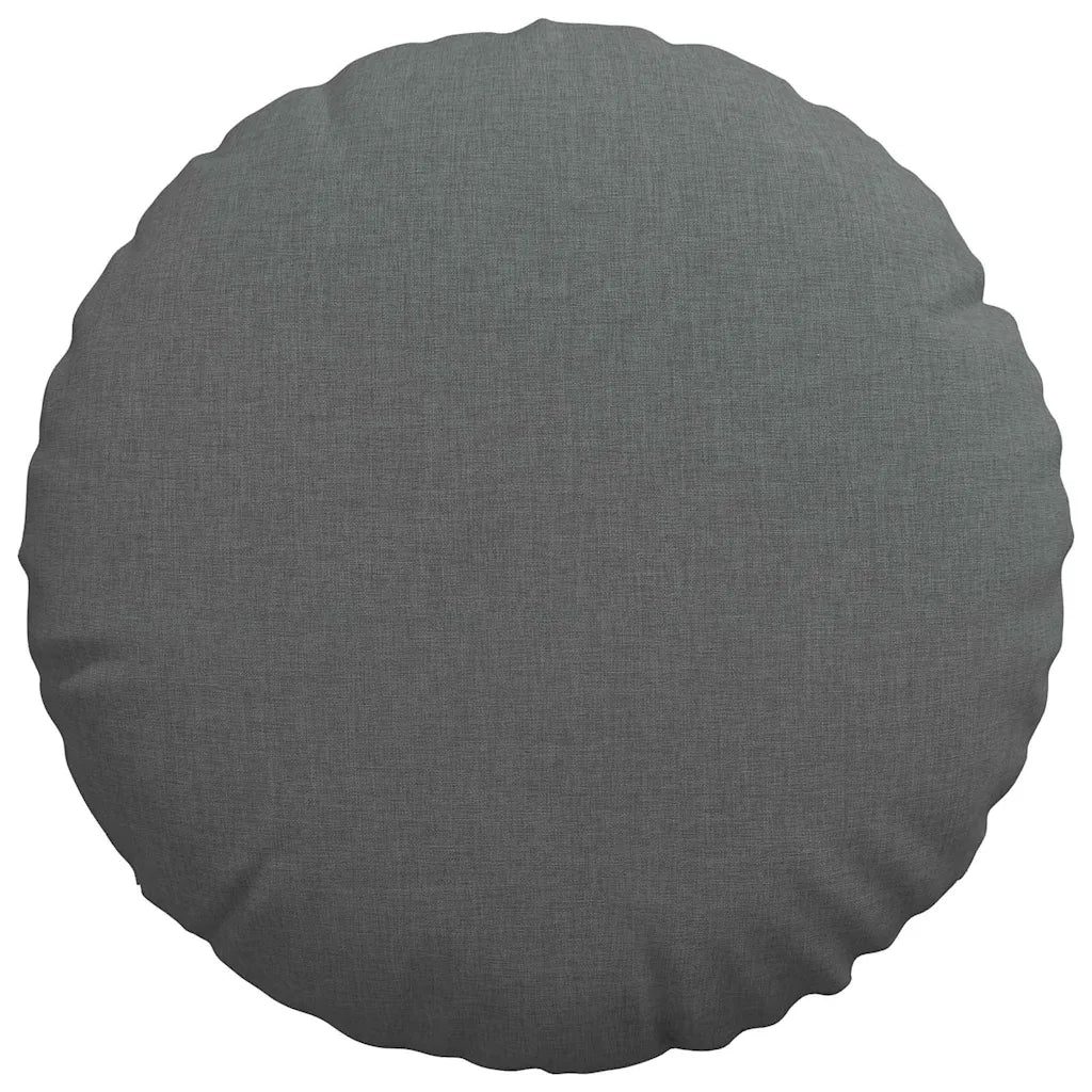 Cuscini per Seduta 2 pcs Grigio scuro Ø40 x 13 cm Tessuto 42014121