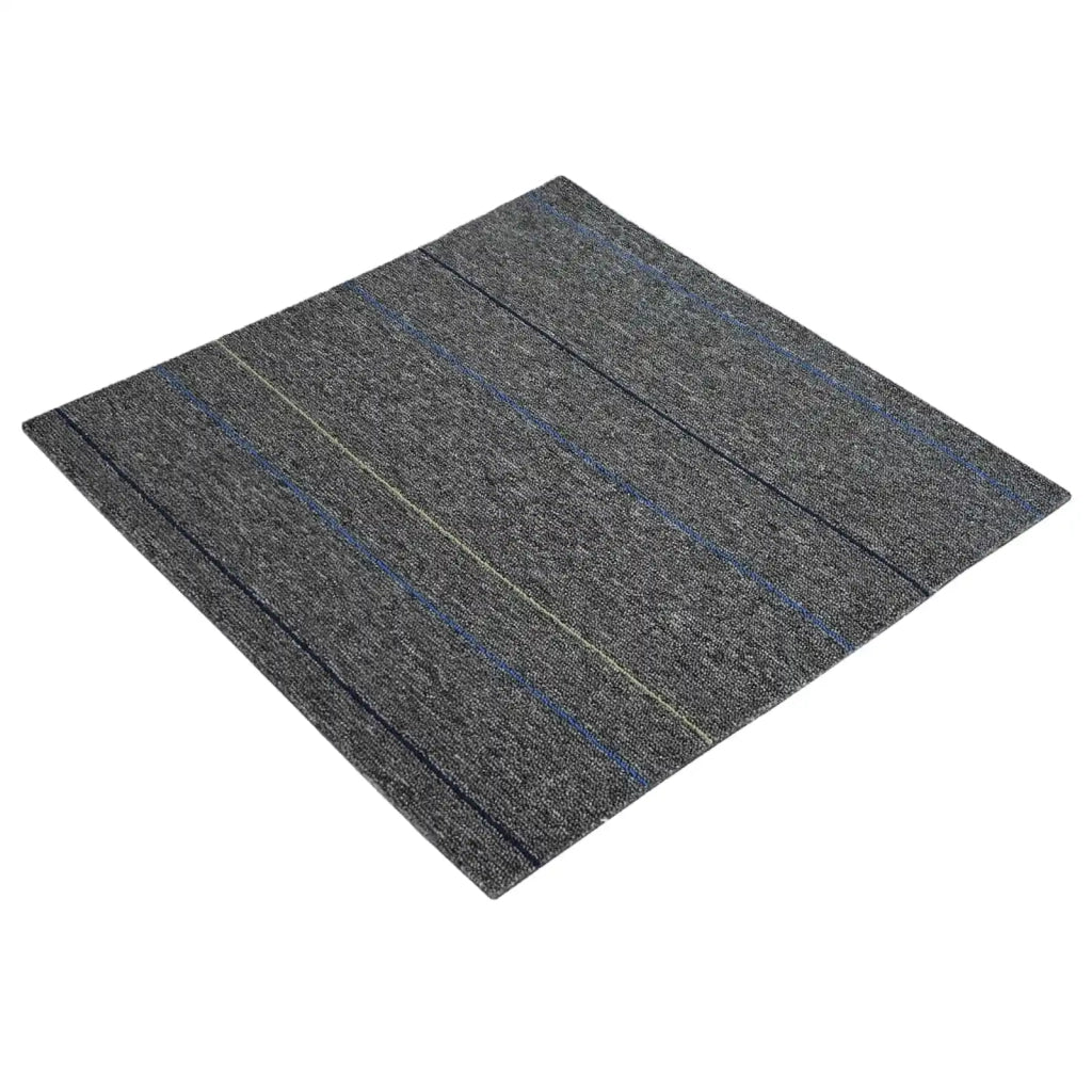 Piastrella per Tappeto Grigio Medio con Strisce 50 x 50 cm