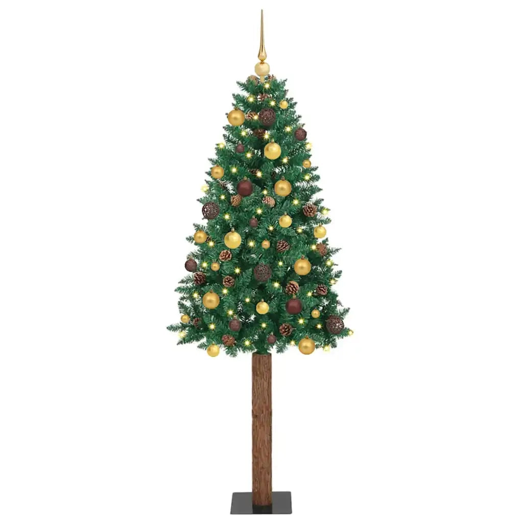 Albero di Natale snodato con 300 LED con supporto Verde 210 cm 3394874
