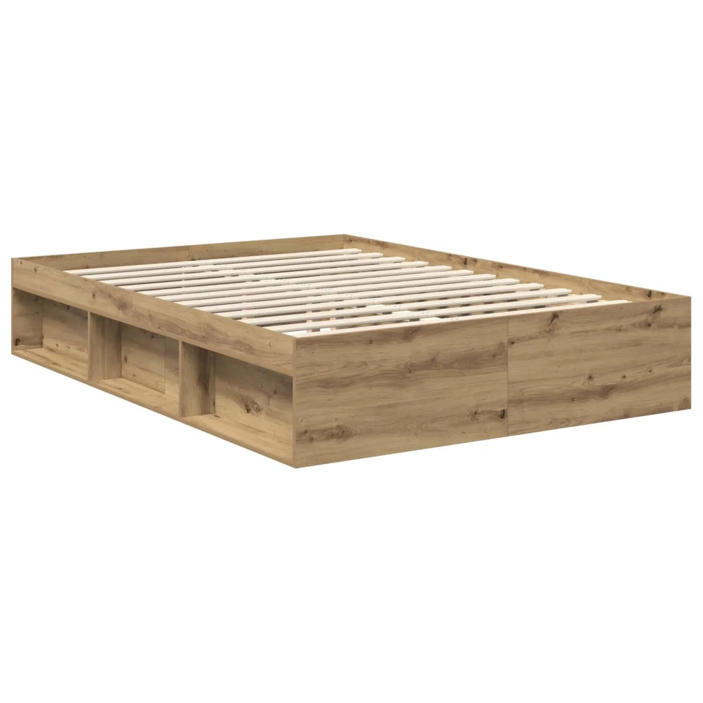 Letto matrimoniale | Letto per adulti | Struttura del letto Rovere Artigianale 140 x 190 cm