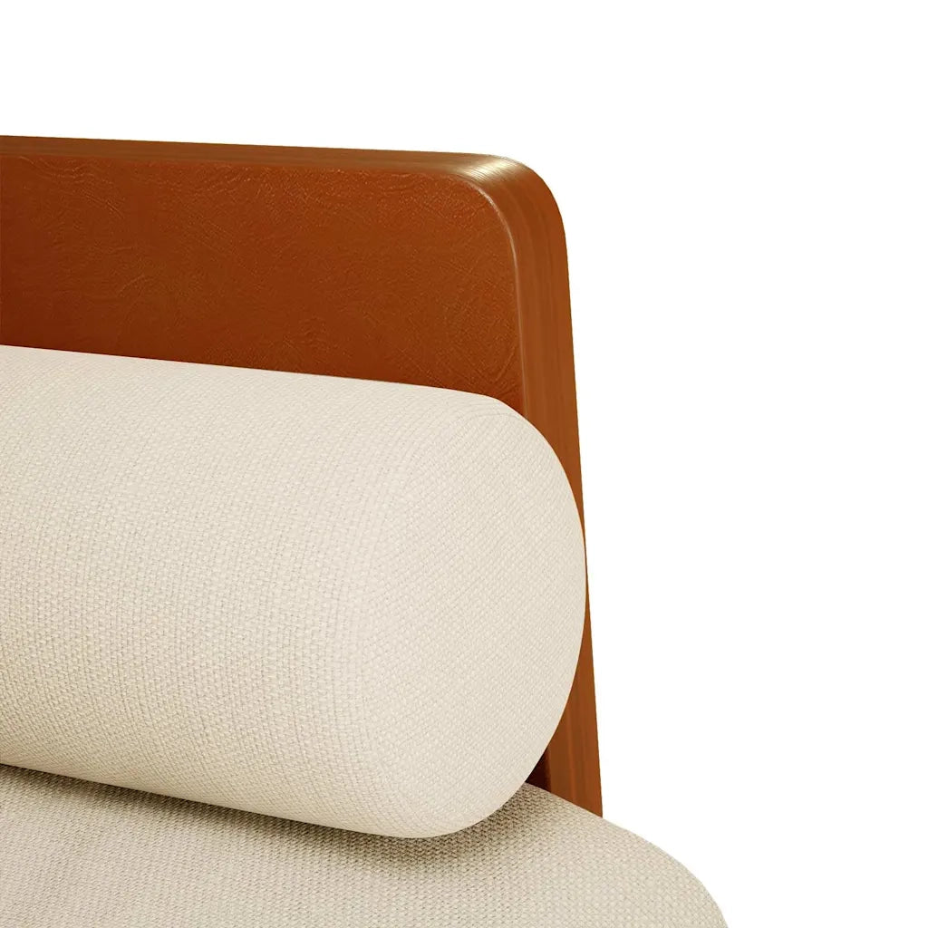 Divano Divanetto con Cuscini-Sofa Bolster 110 cm Lino