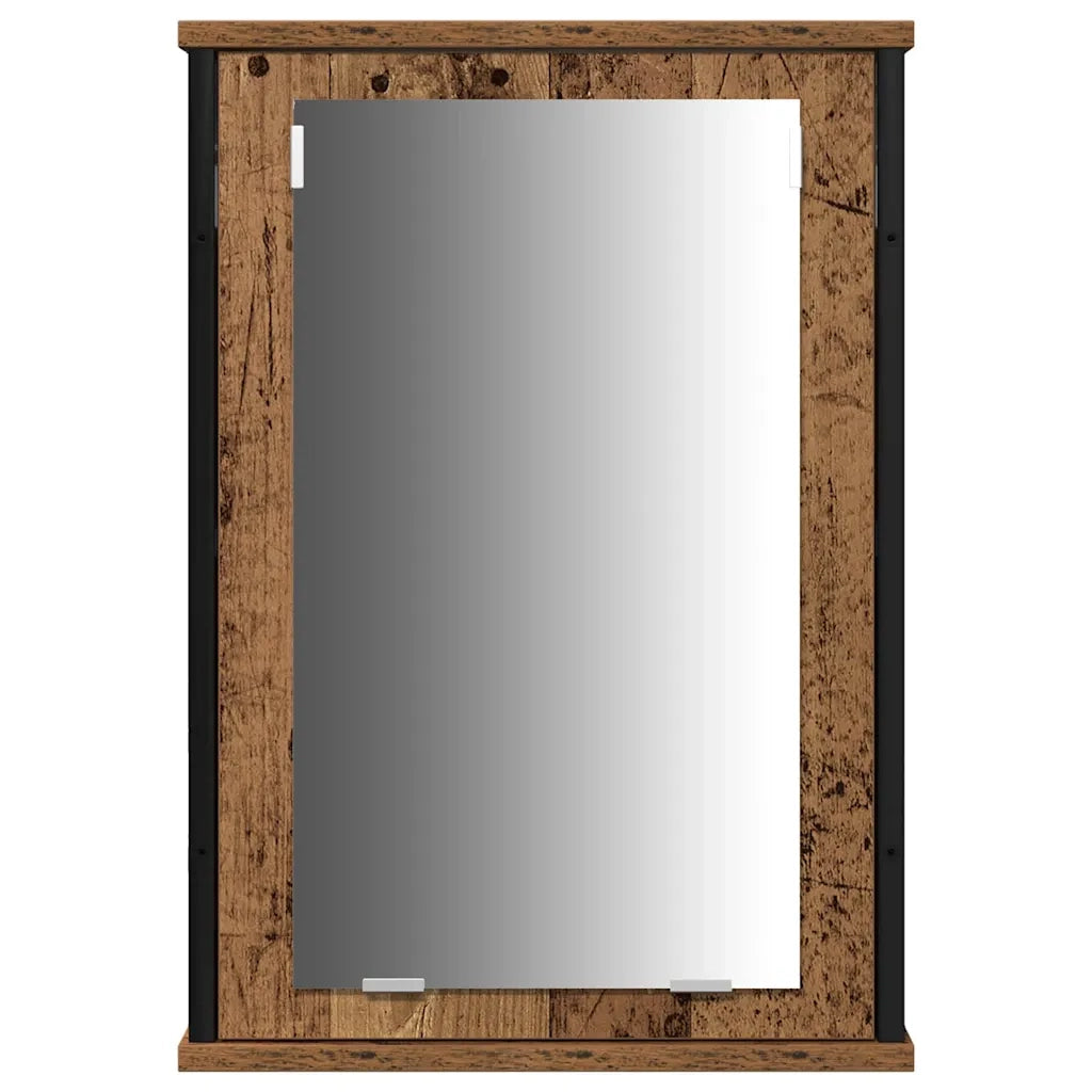 Set di mobili per il Bagno | Armadio da bagno con lo scaffale 3 pz Legno vecchio