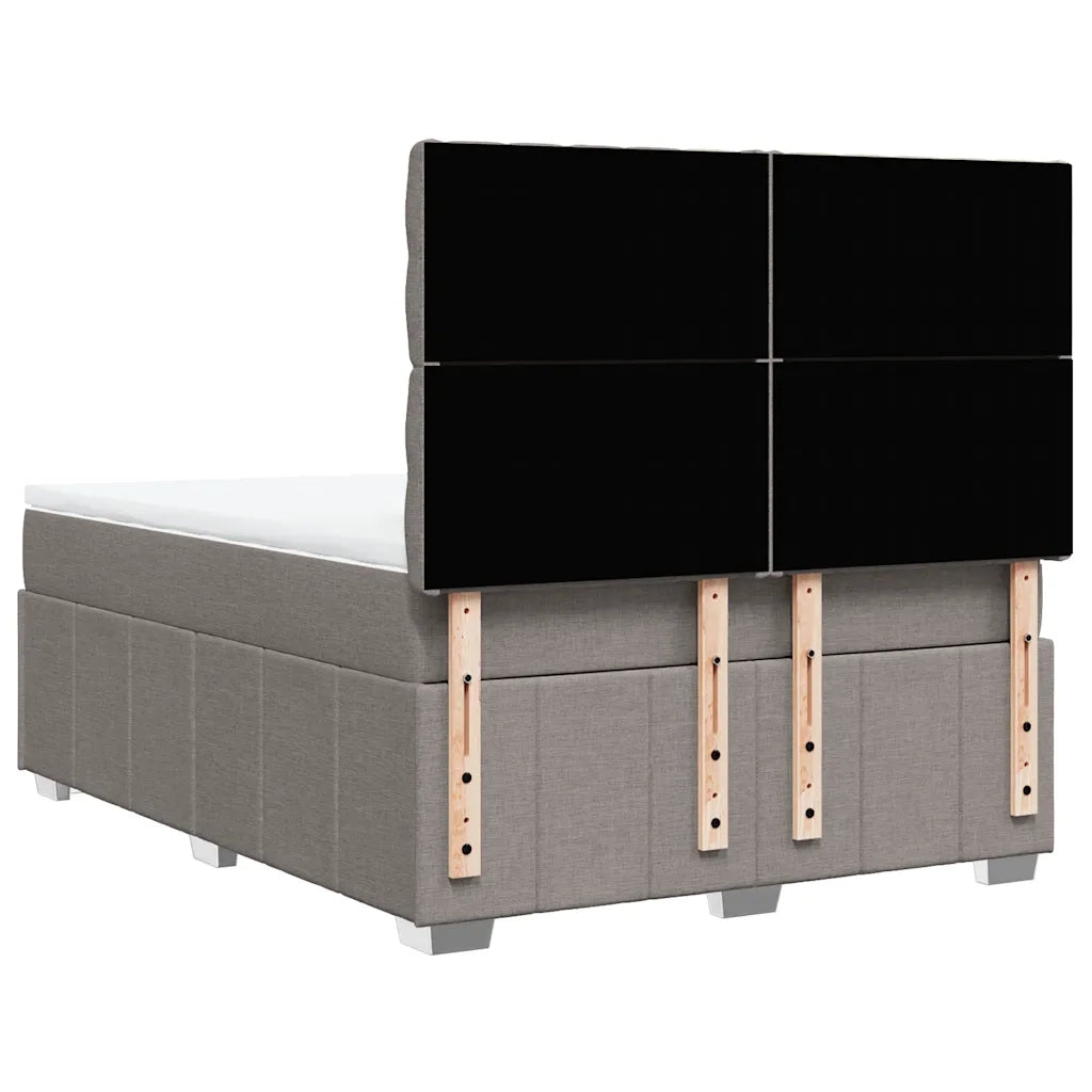 Giroletto a Molle con Materasso Tortora 160x200 cm in Tessuto 3291730