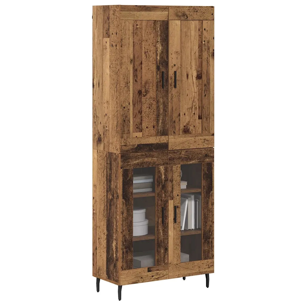 Credenza 2 pcs Legno vecchio Legno multistrato 3403186