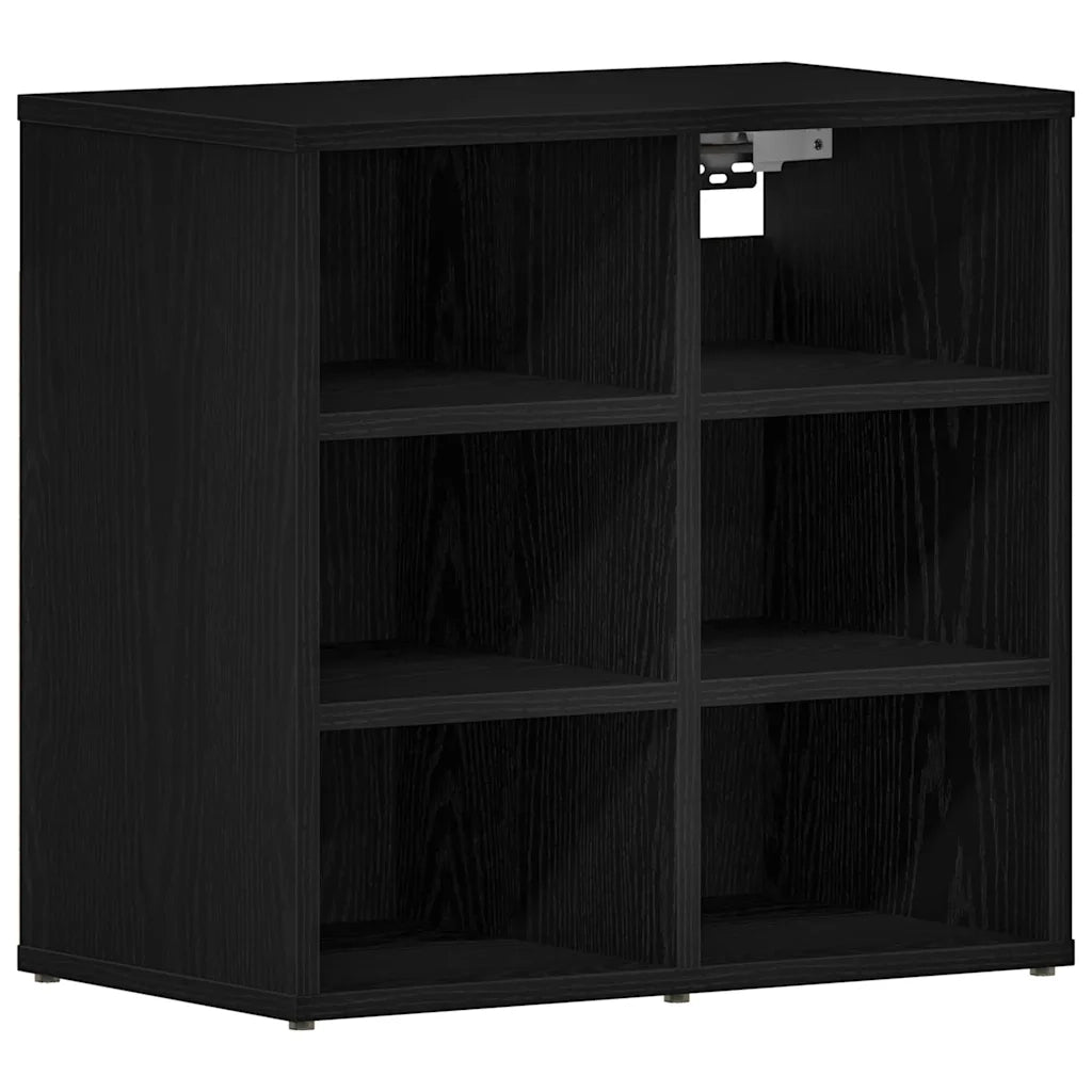 Mobile per scarpe 2 pcs Rovere Nero 52 x 30 x 50,5 cm 862790