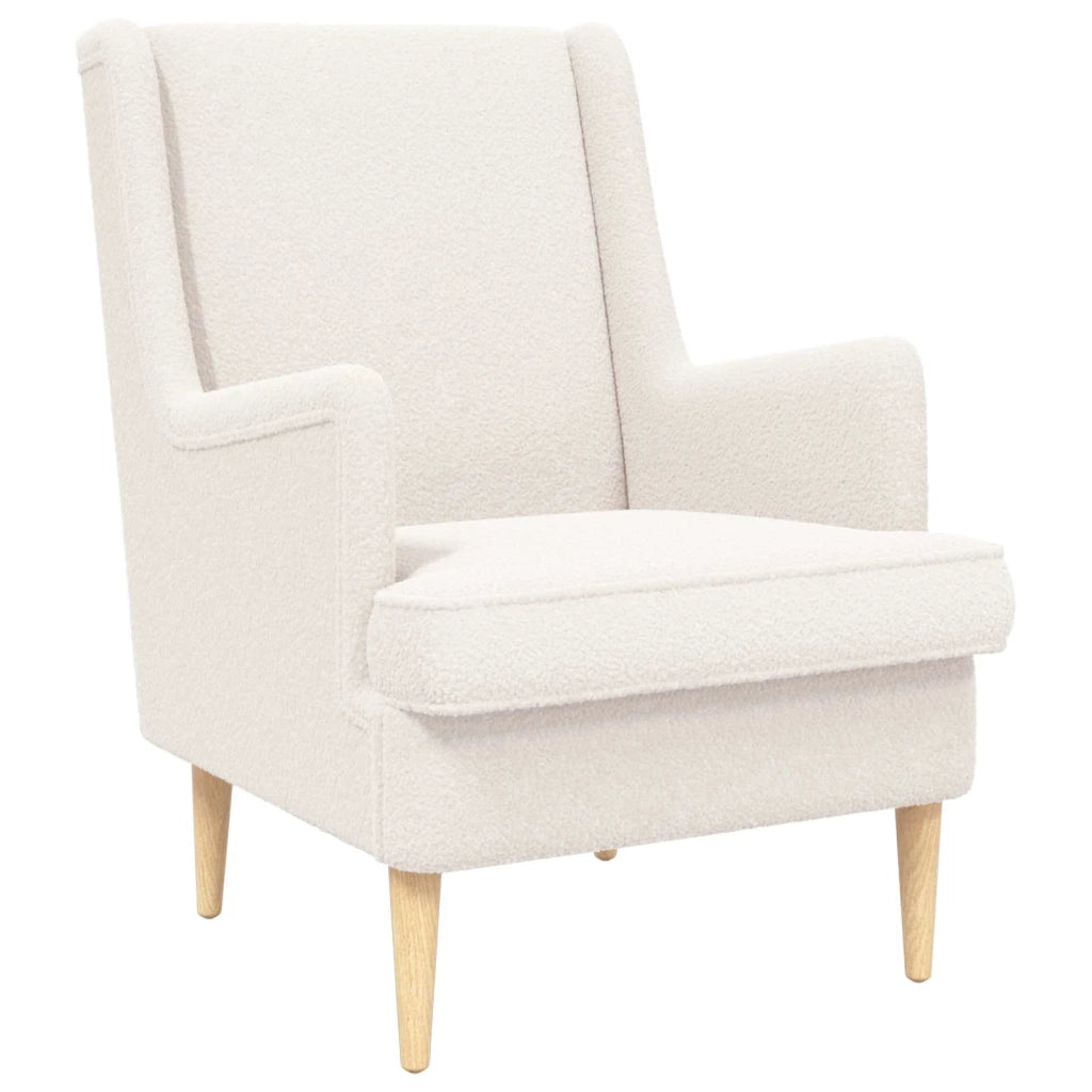 Poltrona Crema Bouclé 42029957