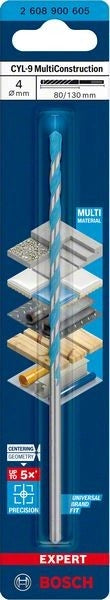 2608900605 - Punta Multimateriale CYL-9 4 x 80mm x 130mm