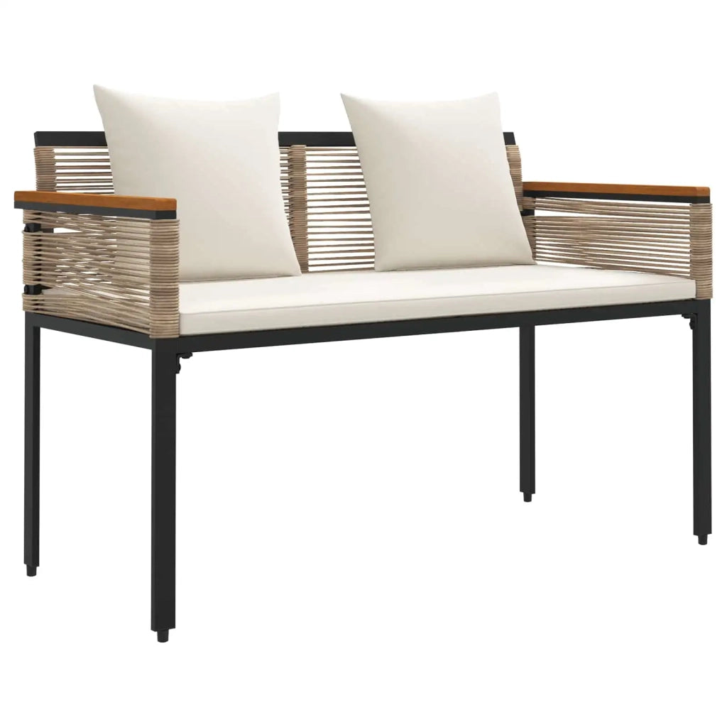 Set di Mobili da Esterno Beige e Bianco Crema polyrattan 42025228