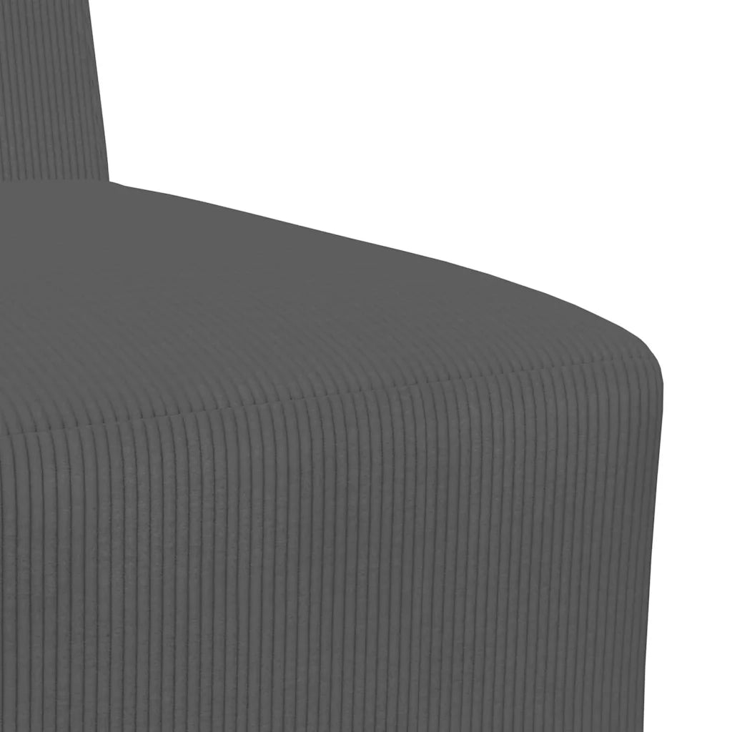 Unità di Divano Modulare Senza Braccioli 2 pcs Grigio scuro 3399777