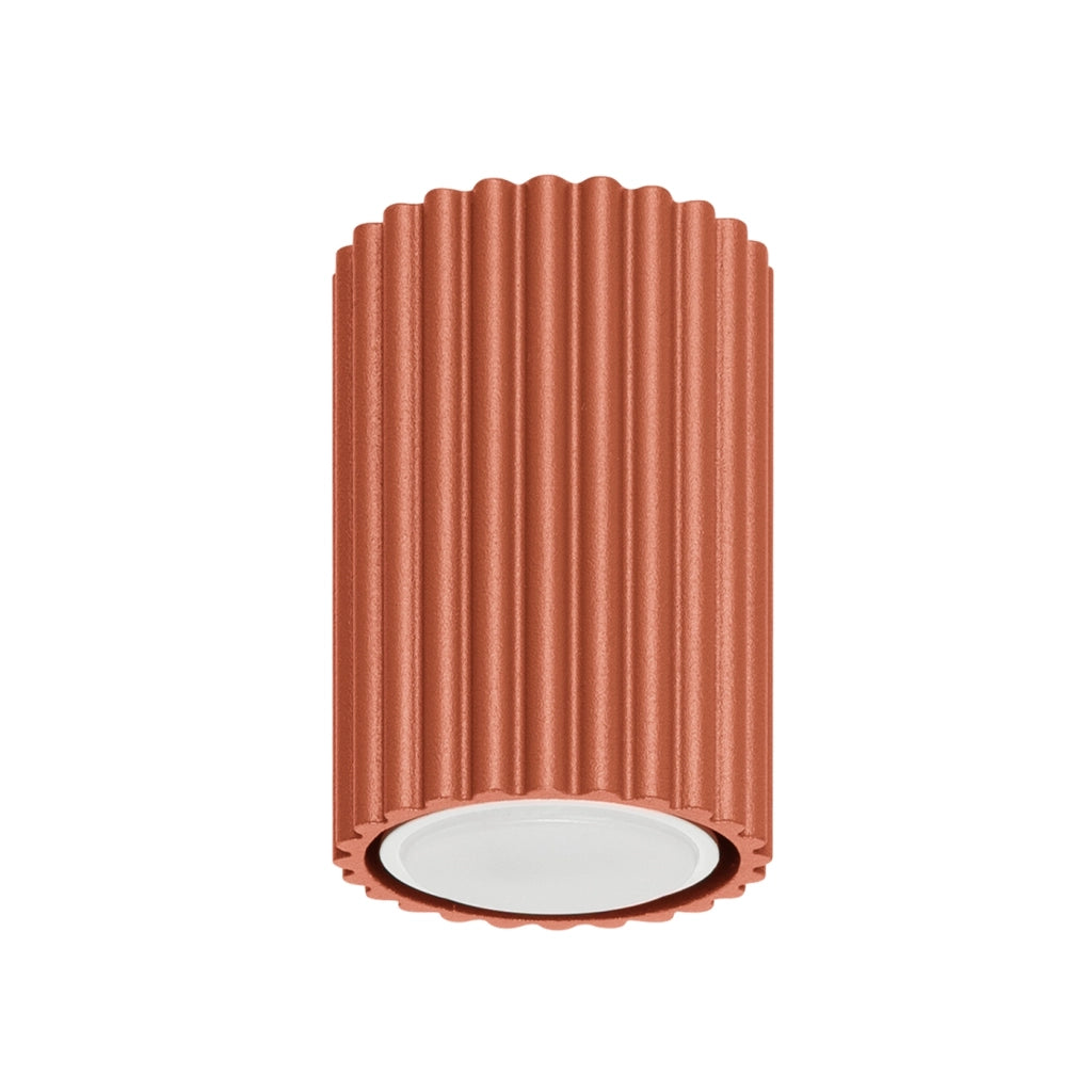 Lampada da soffitto KARBON 10 rosso ocra