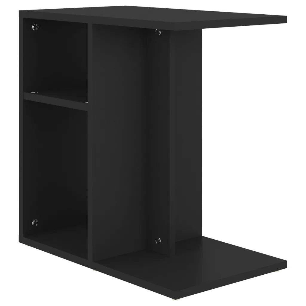 Tavolino Nero 50x30x50 cm in Legno Multistrato 803021