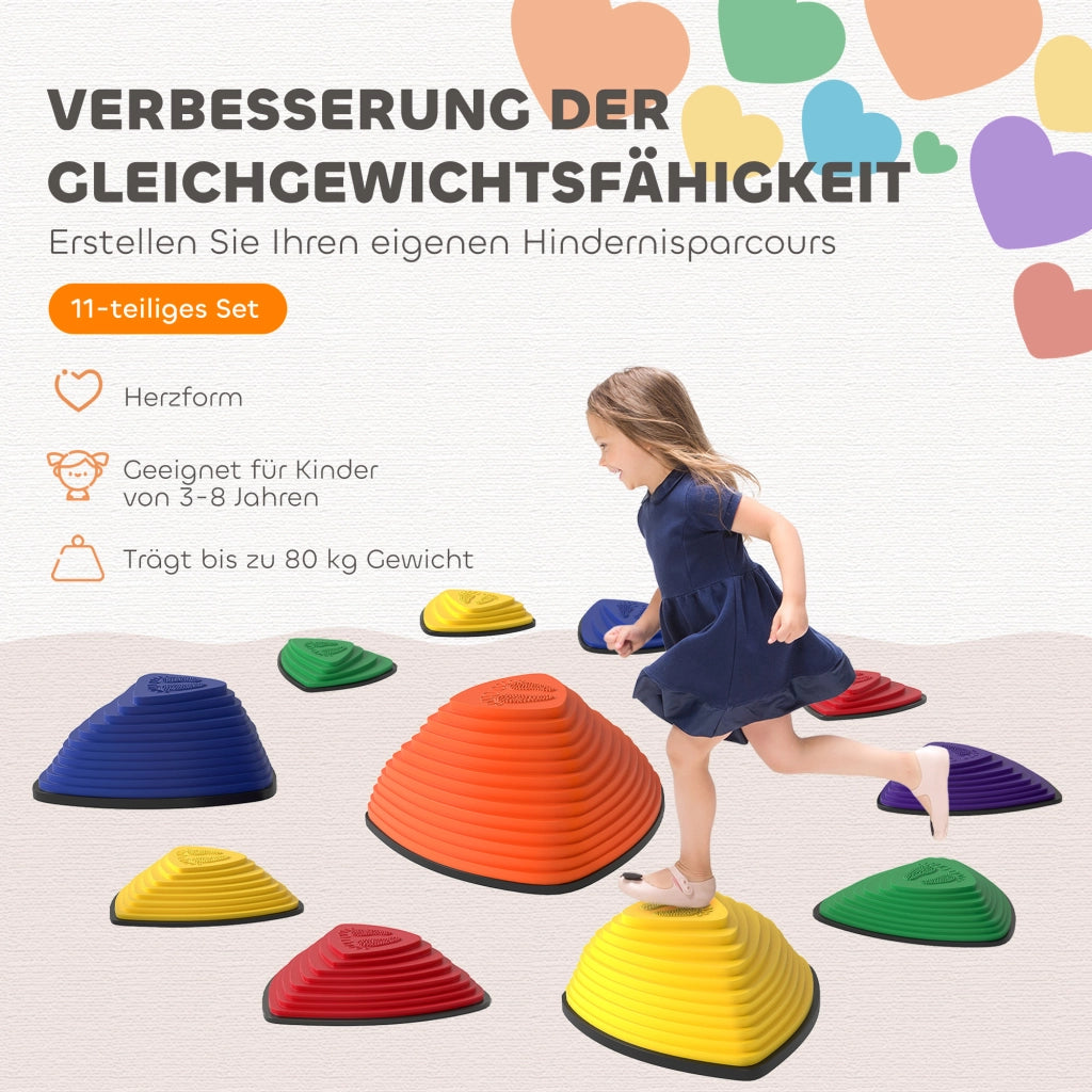 Set 11 Pietre da Giardino ¨C Xylo ¨C Antiscivolo Impilabili Multicolore