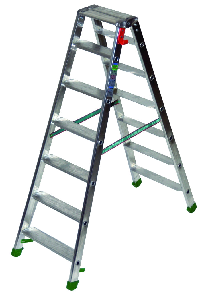 Facal SCALA DOPPIA IN ALLUMINIO DUPLA  4 gradini + pianetto