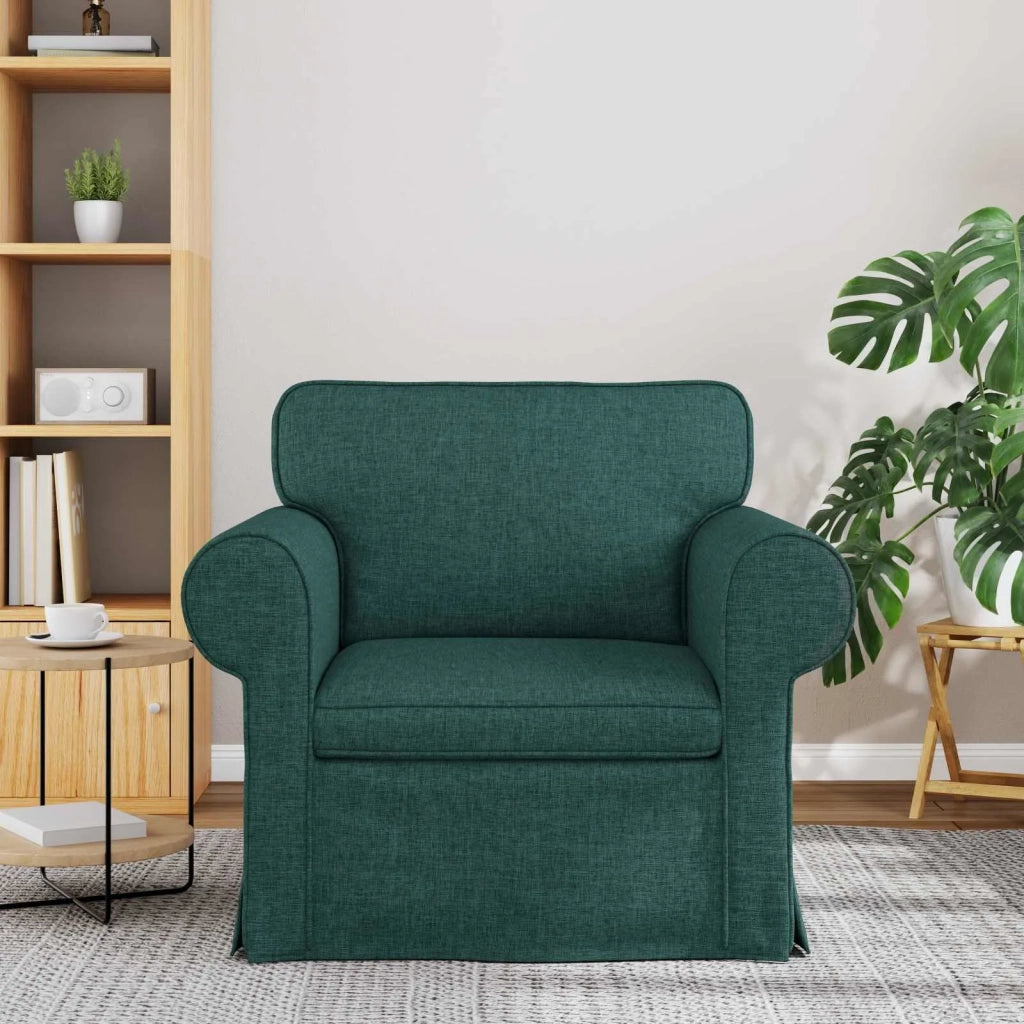 Divano Verde Scuro 95 x 82 x 80 cm Tessuto 42024295