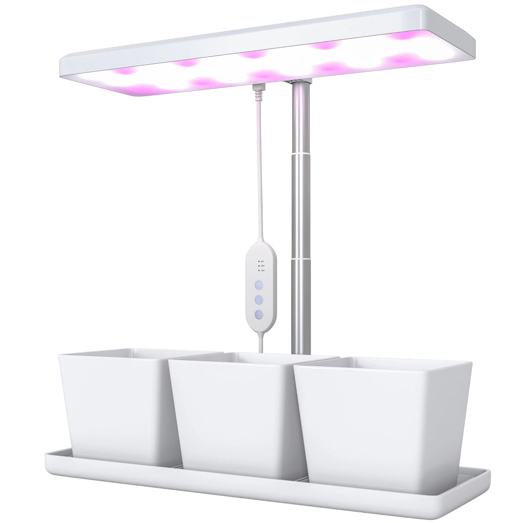 Lampada LED per Piante Ajustable en Altura con Temporizador ¨C Minimal ¨C 30 LED, 5 Livelli di Brillo