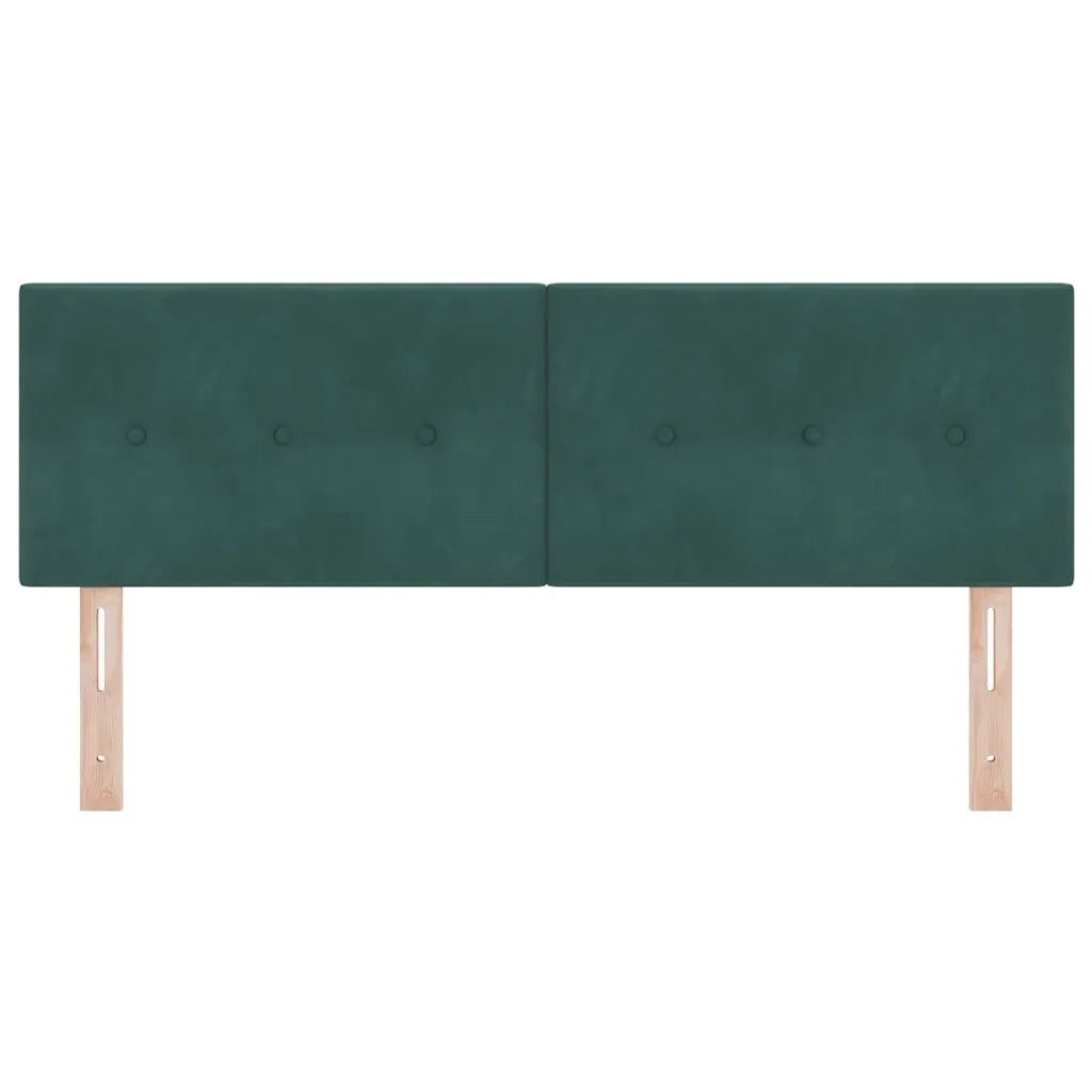 Testiera | Testata LED con strisce LED Verde 144 cm Velluto