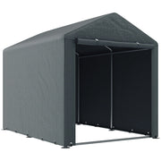 Capannone per Attrezzi ¨C zephmum ¨C Grigio Scuro 160x218x172 cm