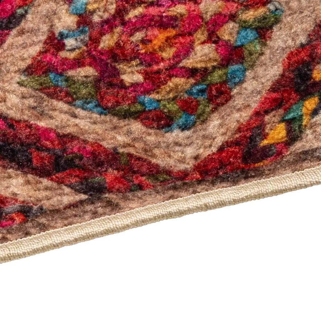 Runner Tappeto MARSA Multicolore 50 x 200 cm Poliestere e PVC 42023258