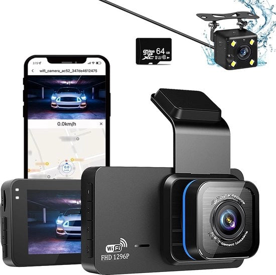 Dual Dashcam per Auto con Doppia Telecamera