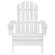 Sedia da Giardino in Legno Bianca 40860