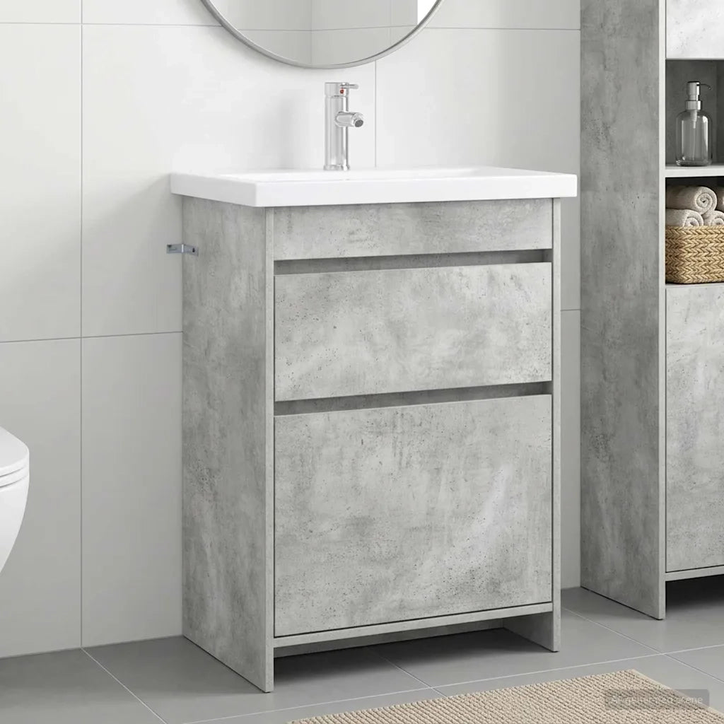Set di mobili per il bagno Grigio Cemento 61 x 40 x 84,5 cm 3404261