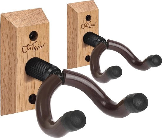 Set di Supporti per Chitarra a 2 Pezzi - Supporto Rotativo e a V per Chitarre Acustiche e Elettriche