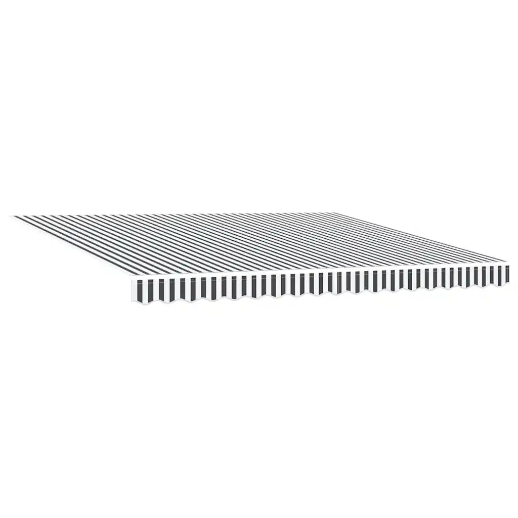 Tenda Sole Retrattile Automatica Antracite e Bianco 400x300 cm 3310232