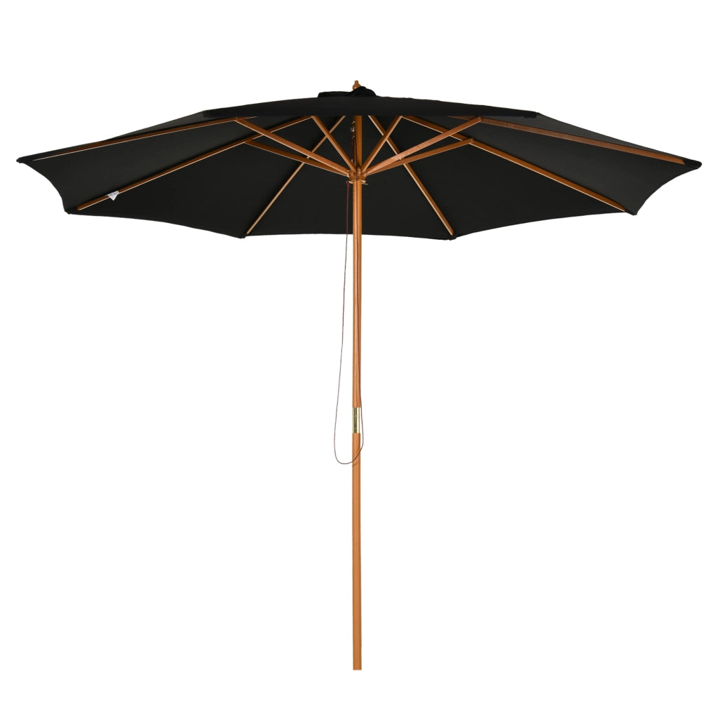 Sonnenschirm in legno ¨C Minimal ¨C ? 300 cm nero