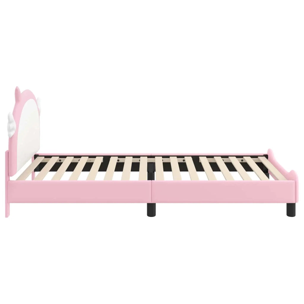 Struttura letto bambini con testata-Giroletto per bambini Rosa 90 x 200 cm PU 561000