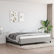 Giroletto senza Materasso Grigio Chiaro 200x200 cm Tessuto 347090