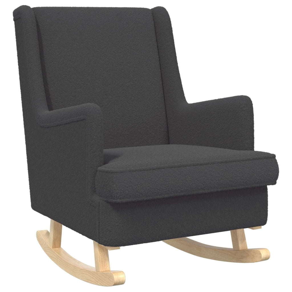 Sedia a dondolo Grigio Scuro 62 x 80 x 85 cm Bouclé 42029973