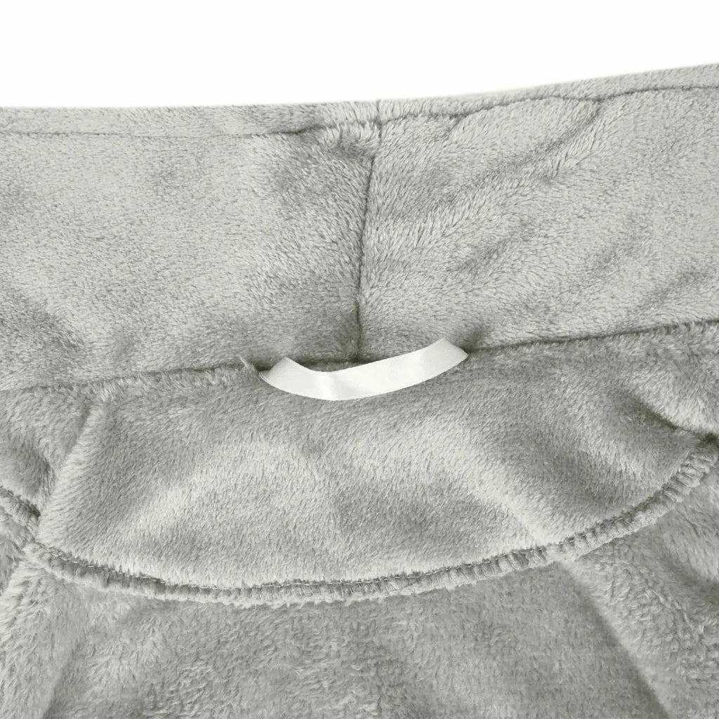 Accappatoio senza Cappuccio Grigio xxl Flanella 42017283