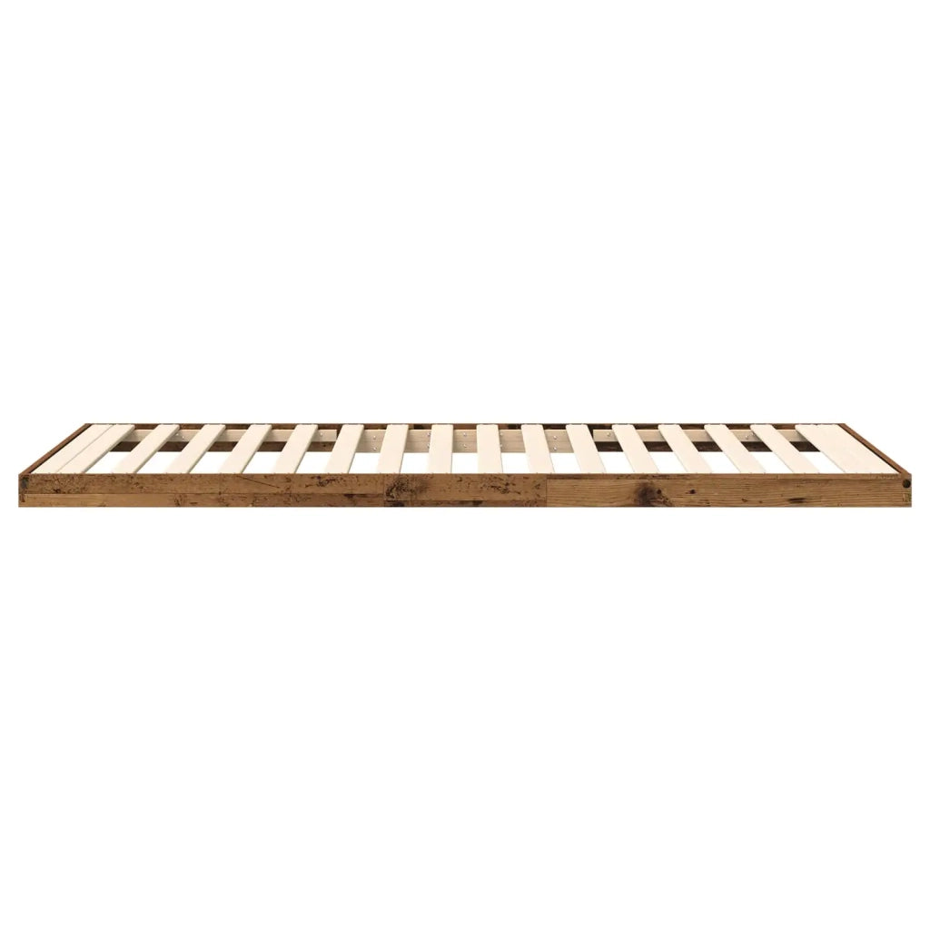 Struttura letto a terra Legno vecchio 80 x 200 cm 893538