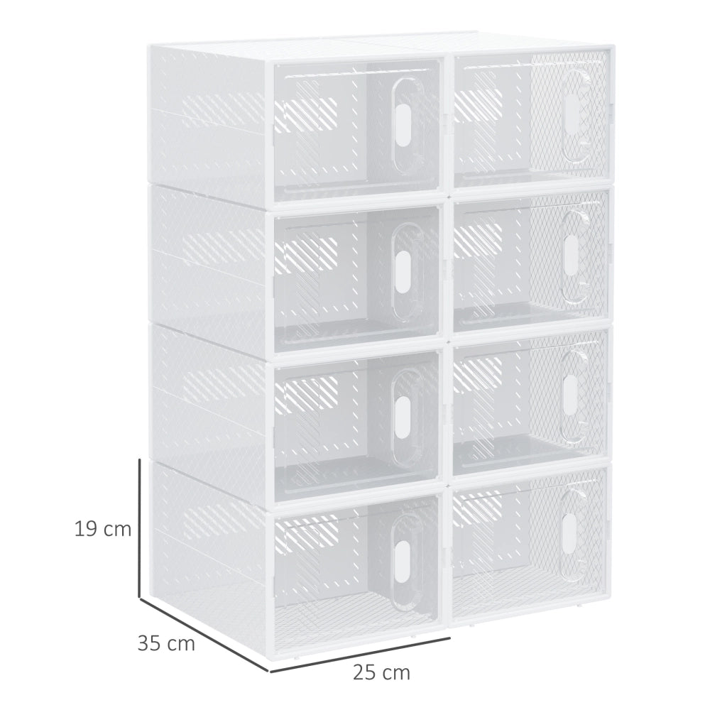 Scaffale modulare 8 scomparti ¨C Xylo ¨C Trasparente 25x35x19 cm