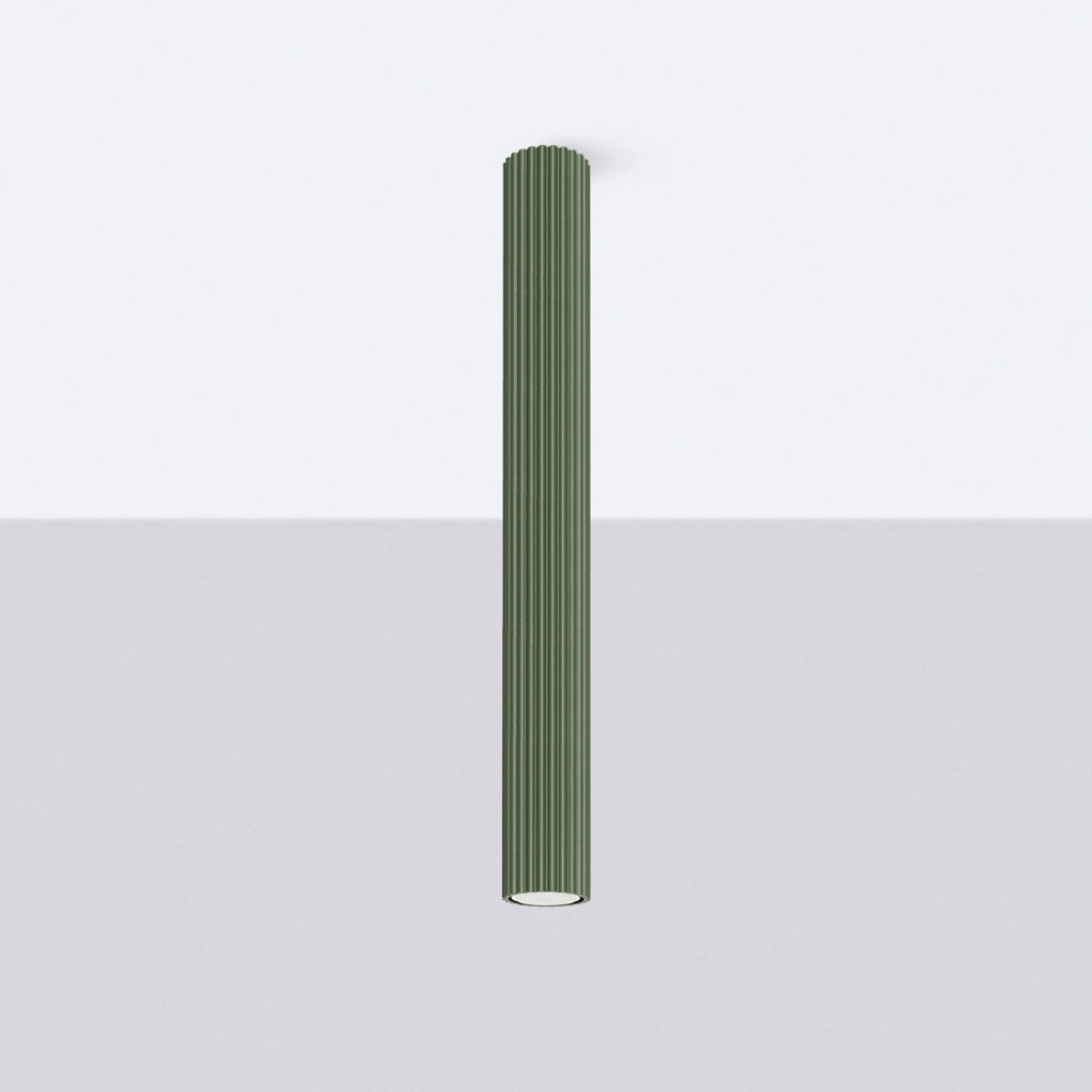 Lampada da soffitto KARBON 60 verde oliva