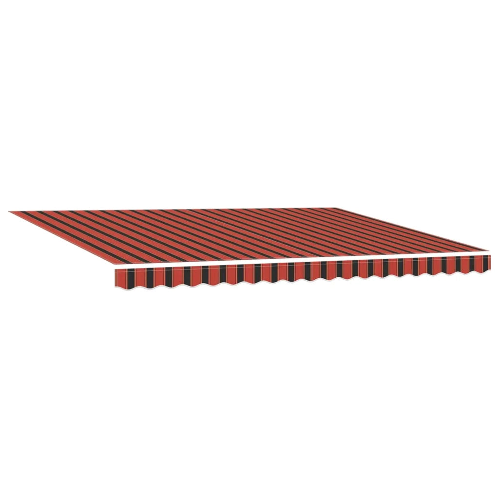 Tessuto per Tenda arancione e marrone 450 × 350 cm Poliestere 3331088