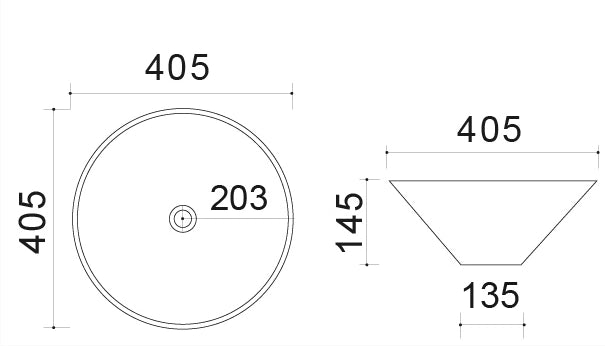 Lavabo d'appoggio da design in ceramica Sabbia